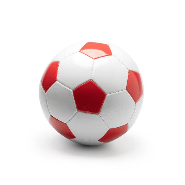 Stamina TUCHEL Imitation leather ball in red - promotional merchandise printed with your company logo
