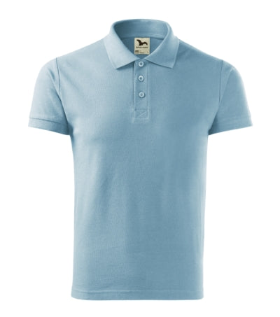 MALFINI COTTON HEAVY Men's polo shirt in sky blue - promotional clothing printed with your company logo