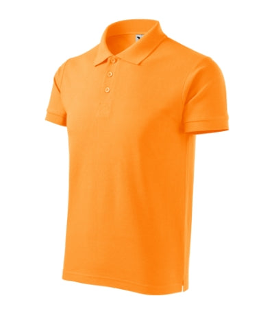 MALFINI COTTON HEAVY Men's polo shirt in tangerine orange - promotional clothing printed with your company logo