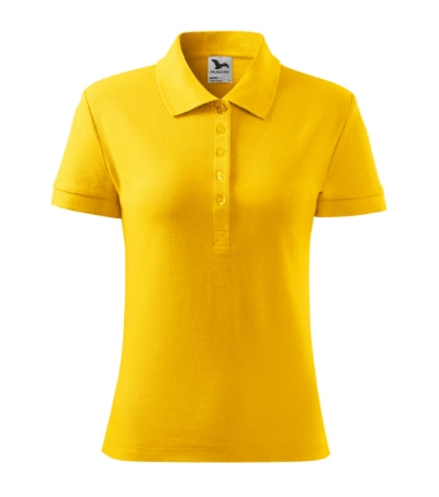 MALFINI COTTON HEAVY Women's polo shirt in yellow - promotional clothing printed with your company logo