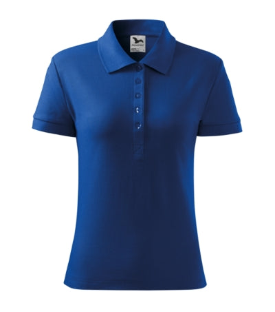 MALFINI COTTON HEAVY Women's polo shirt in royal blue - promotional clothing printed with your company logo
