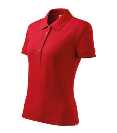 MALFINI COTTON HEAVY Women's polo shirt in red - promotional clothing printed with your company logo