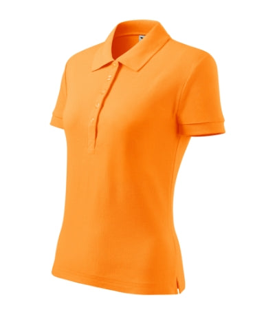 MALFINI COTTON HEAVY Women's polo shirt in tangerine orange - promotional clothing printed with your company logo