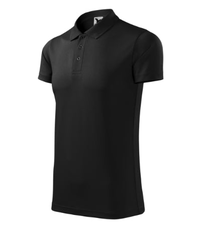 MALFINI VICTORY Unisex polo shirt in black - promotional clothing printed with your company logo