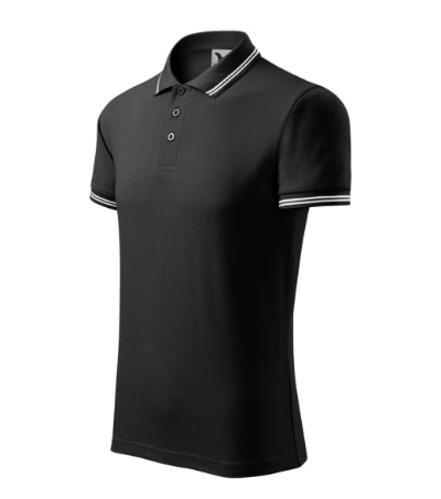 MALFINI URBAN Men's polo shirt in black - promotional clothing printed with your company logo