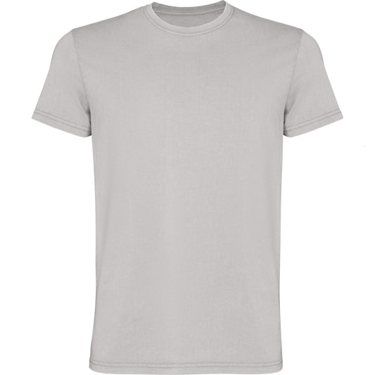 ROLY CORGI Men's T-shirt in stone grey wash - promotional clothing printed with your company logo