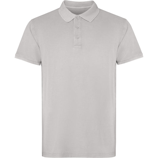 ROLY COBAIN Unisex polo shirt in stone grey wash - promotional clothing printed with your company logo