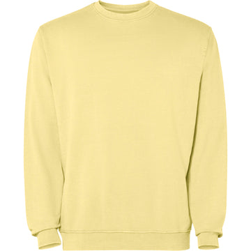 ROLY JAYA Unisex sweatshirt in sweet yellow wash - promotional clothing printed with your company logo