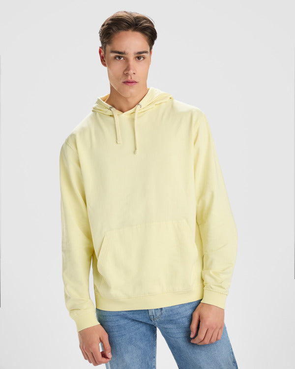 ROLY KENIA Unisex hoodie in sweet yellow wash - promotional clothing printed with your company logo