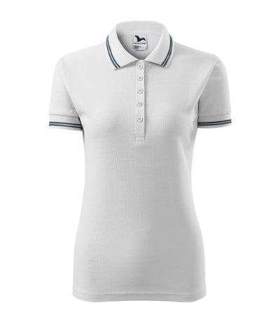 MALFINI URBAN Women's polo shirt in white - promotional clothing printed with your company logo
