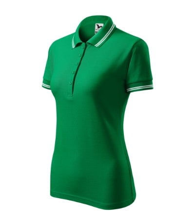 MALFINI URBAN Women's polo shirt in kelly green - promotional clothing printed with your company logo