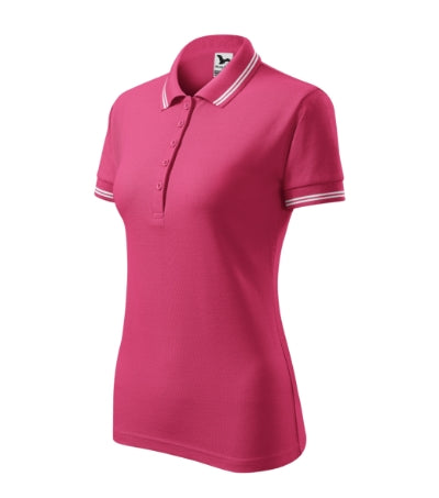 MALFINI URBAN Women's polo shirt in magenta - promotional clothing printed with your company logo