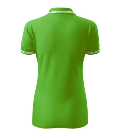 MALFINI URBAN Women's polo shirt in apple green - promotional clothing printed with your company logo