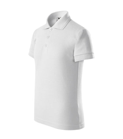MALFINI PIQUE POLO Kids' polo shirt in white - promotional clothing printed with your company logo