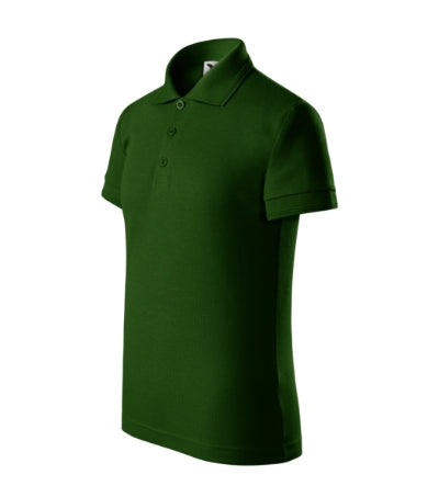 MALFINI PIQUE POLO Kids' polo shirt in bottle green - promotional clothing printed with your company logo