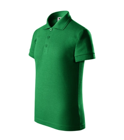 MALFINI PIQUE POLO Kids' polo shirt in kelly green - promotional clothing printed with your company logo