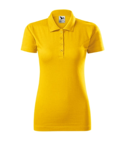 MALFINI SINGLE J. Women's polo shirt in yellow - promotional clothing printed with your company logo