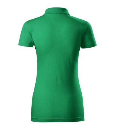 MALFINI SINGLE J. Women's polo shirt in kelly green - promotional clothing printed with your company logo