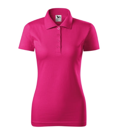 MALFINI SINGLE J. Women's polo shirt in magenta - promotional clothing printed with your company logo