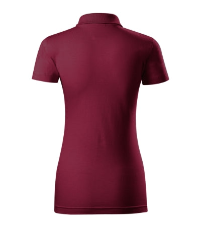 MALFINI SINGLE J. Women's polo shirt in garnet - promotional clothing printed with your company logo