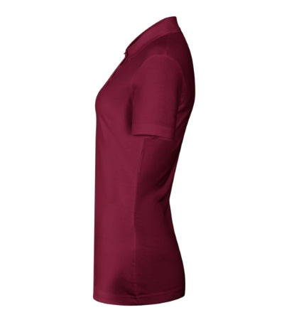 MALFINI SINGLE J. Women's polo shirt in garnet - promotional clothing printed with your company logo
