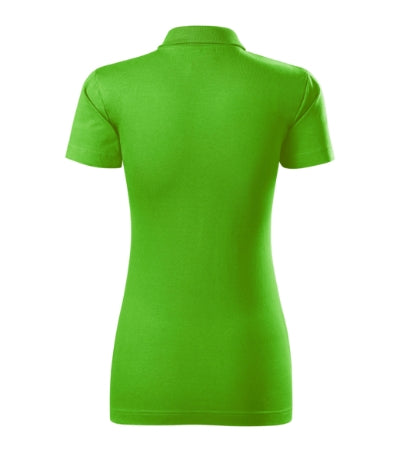 MALFINI SINGLE J. Women's polo shirt in apple green - promotional clothing printed with your company logo