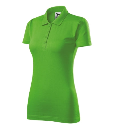 MALFINI SINGLE J. Women's polo shirt in apple green - promotional clothing printed with your company logo