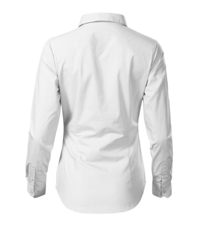 MALFINI STYLE LS Women's shirt in white - promotional clothing printed with your company logo