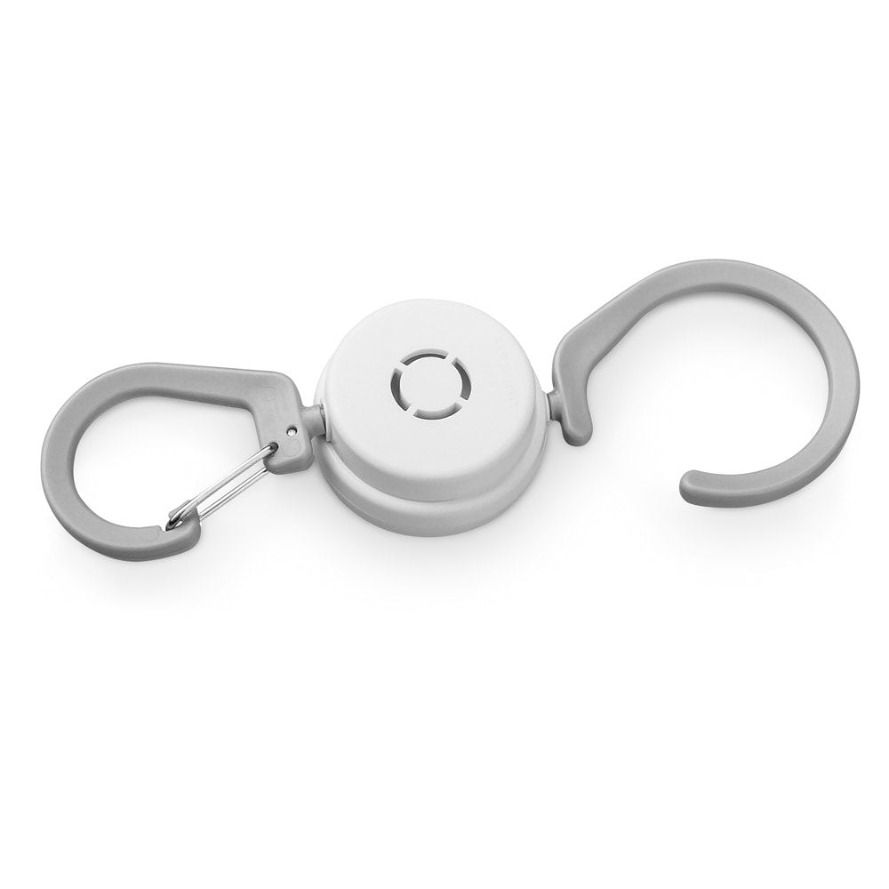 OREN promotional travel accessory in white (detail view) with custom logo branding