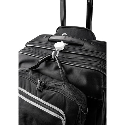 OREN promotional travel accessory in white (detail view) with custom logo branding
