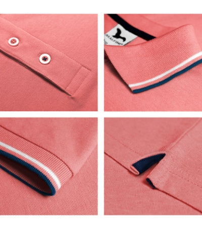 MALFINI FOCUS Women's polo shirt in navy blue - promotional clothing printed with your company logo