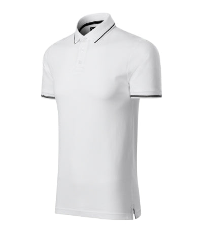 MALFINI Premium PERFECTION PLAIN Men's polo shirt in white - promotional clothing printed with your company logo