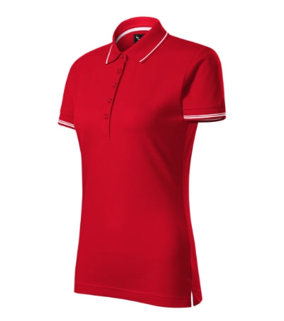 MALFINI Premium PERFECTION PLAIN Women's polo shirt in formula red - promotional clothing printed with your company logo