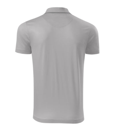 MALFINI Premium GRAND Men's polo shirt in silver gray - promotional clothing printed with your company logo