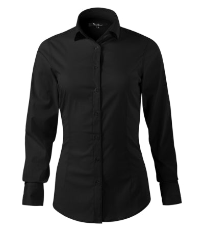 MALFINI Premium DYNAMIC Women's shirt in black - promotional clothing printed with your company logo