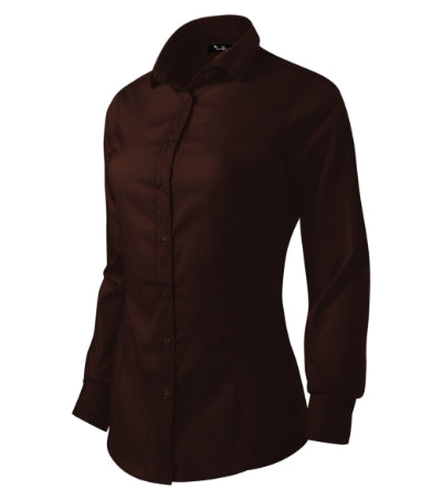 MALFINI Premium DYNAMIC Women's shirt in coffee - promotional clothing printed with your company logo