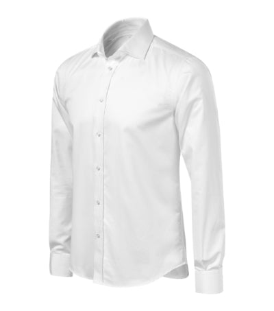 MALFINI Premium JOURNEY Men's shirt in white - promotional clothing printed with your company logo