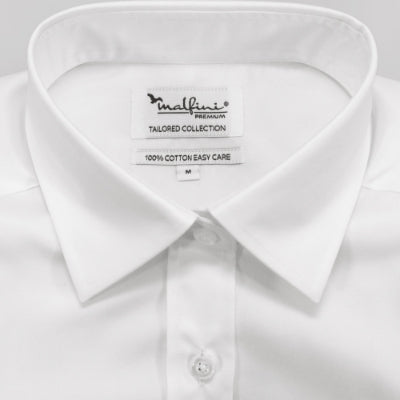 MALFINI Premium JOURNEY Men's shirt in white - promotional clothing printed with your company logo
