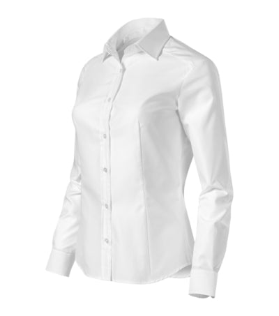 MALFINI Premium JOURNEY Women's shirt in white - promotional clothing printed with your company logo