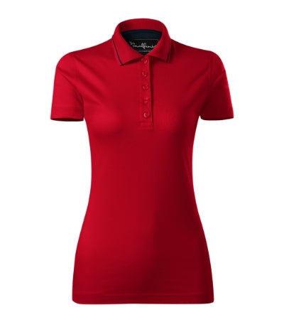 MALFINI Premium GRAND Women's polo shirt in formula red - promotional clothing printed with your company logo