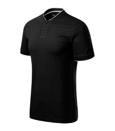 MALFINI Premium DIAMOND Men's polo shirt in black - promotional clothing printed with your company logo