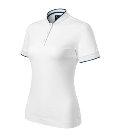 MALFINI Premium DIAMOND Women's polo shirt in white - promotional clothing printed with your company logo