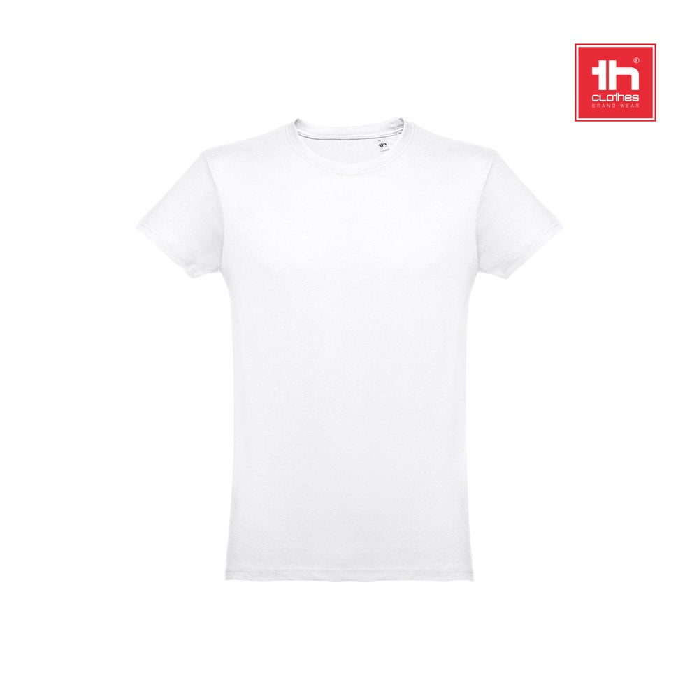 THC LUANDA WH promotional t-shirt (complete set view) with custom logo branding