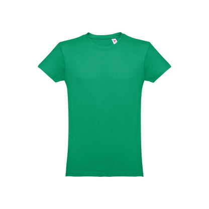 THC LUANDA promotional t-shirt in green with custom logo branding