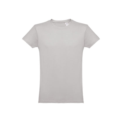 THC LUANDA promotional t-shirt in light grey with custom logo branding