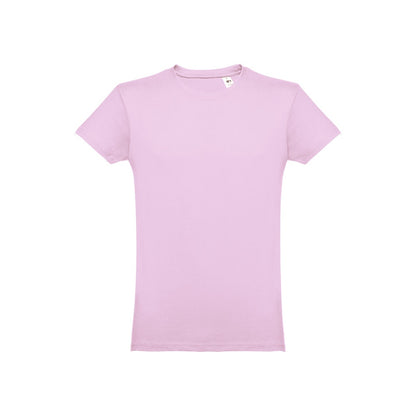THC LUANDA promotional t-shirt in lilac with custom logo branding