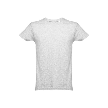 THC LUANDA promotional t-shirt in melange white with custom logo branding