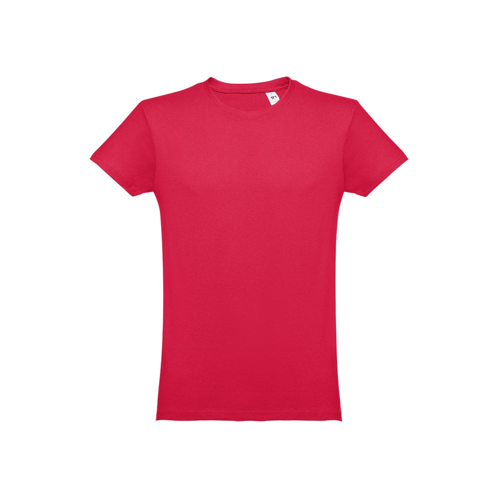 THC LUANDA 3XL promotional t-shirt in red with custom logo branding