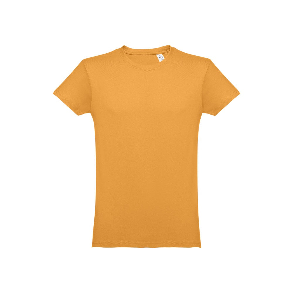 THC LUANDA 3XL promotional t-shirt in dark yellow with custom logo branding