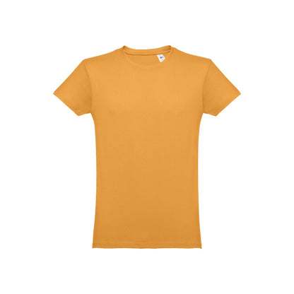 THC LUANDA 3XL promotional t-shirt in dark yellow with custom logo branding
